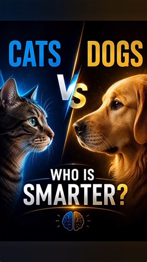 🐱 Smarter: Cats or Dogs? 🐶 #cats #cat #dog #shorts #pets