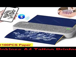 A must-have product! Peripage A40 Thermal Printer Wireless Tattoo Transfer Bluetooth USB Mobile Ma