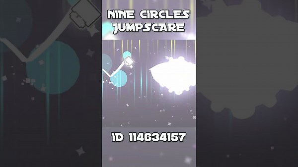 Nine circles jumpscare in Geometry Dash #Shorts #Geometrydash #games #deluxe12