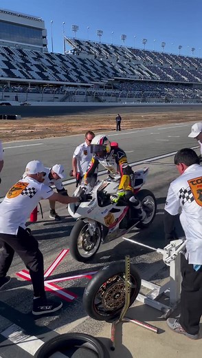 4.6M views · 101K reactions | Brandon Paasch Racing’s first pit stop was picture-perfect with his TOBC Racing crew changing both tires and refueling their Triumph Motorcycles Street Triple RS in seconds. That's how you win the Daytona 200. #motorsport #motorcycle #pitstop | MotoAmerica | Facebook