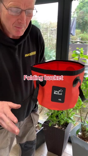 Folding bucket #tools #plumbing #diy