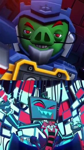 soundwave chef pig(angry birds transformers) Vs Vox(hazbin hotel)
