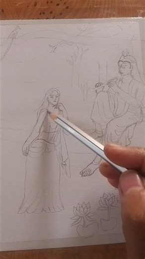 new sketch...#art#drawing#sketch#radhakrishna