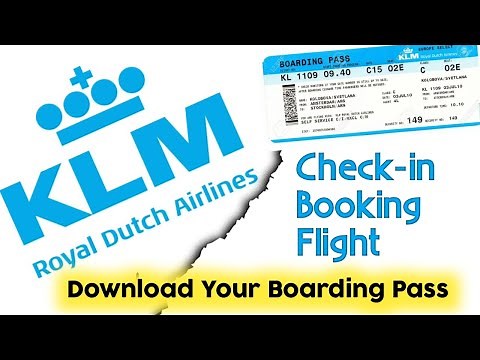 How To Check In For KLM Airlines | KLM Royal Dutch Airlines | Boarding Pass Download |Web Check In