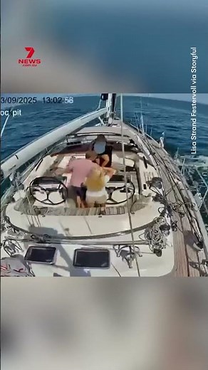 Moment orca attacks sailboat off Portugal coast