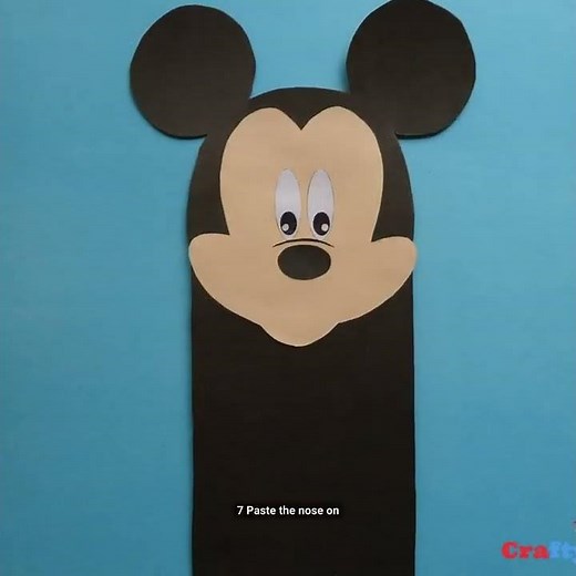 How to Make a Mickey Mouse Paper Bag Puppet Craft