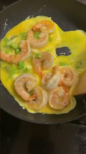 SILKY egg & shrimp stir-fry 🤤