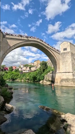 Mostar Bridge Jumping in Bosnia & Herzegovina!