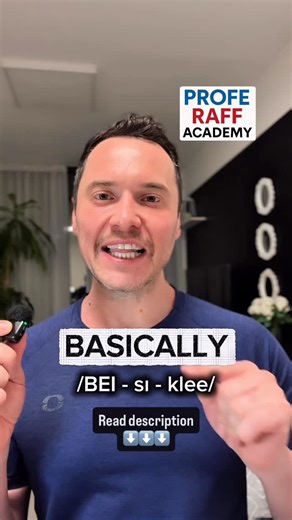 Raff Aieta | Basically 🇺🇸 Basicamente - Adverb of Manner/Emphasis. The suffix -CALLY is pronounced -LEE: typically, automatically, etc. Learn its... | Instagram