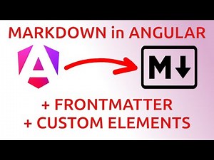 Render Markdown in Angular + Frontmatter and custom elements