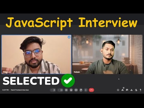 1 Year Experienced JavaScript Interview | Well Performed