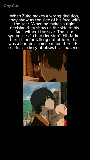 Zuko's scar has a far deeper meaning.#avatarthelastairbender