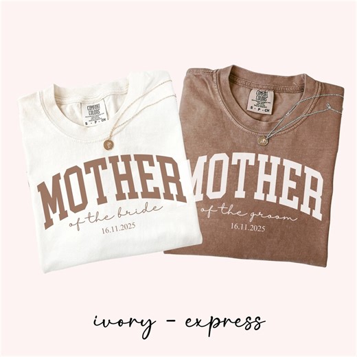 Comfort Colors® Mother of the Bride Shirt Mother of the Groom Gift, Wedding Party Shirts, Personalized Bridal Party Gift, Custom Wedding Tee - Etsy