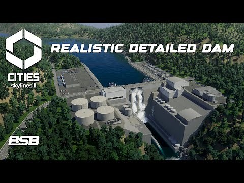Detailed Hydroelectric Power Plant || Cities Skylines 2