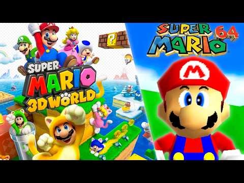 Super Mario 3D World + Super Mario 64 - 100% Full Game Walkthrough