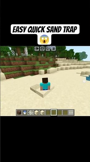 💀 Minecraft: Simple SAND TRAP 😱 | Easy Survival Build!#minecraft
