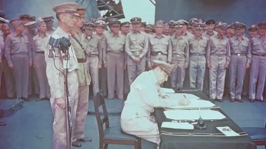 Douglas MacArthur Receives the Japanese Surrender