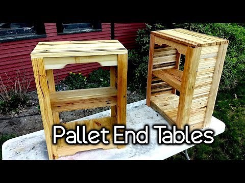 Pallet End Tables! From 100% Scrap!