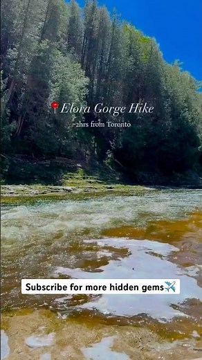 You won’t believe this place is in Ontario 🌊 #ExploreOntario #EloraGorge #SummerTrip