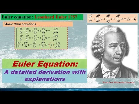 Euler equation: a derivation with detailed explanations (please watch the new corrected version )
