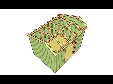 How to build a saltbox shed roof