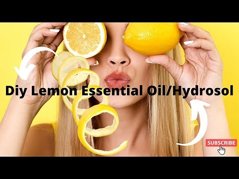 DIY Lemon Essential Oil/ Hydrosol Distillation at home with a Stainless Steel Still, more benefits..