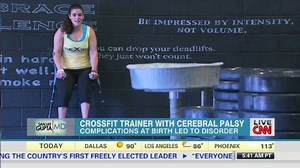 CrossFit instructor with cerebral palsy
