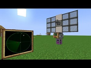 How to build a simple radar with a display in Minecraft using the create radar mod.