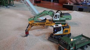 1比87微型RC卡车 挖掘机