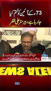 The 1973 Constitution Is Being Undermined: Barrister Ali Zafar | Samaa TV