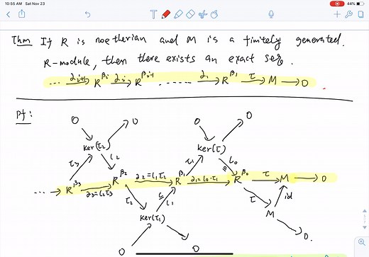 同调代数之Free Resolutions纵览-英文笔记讲解