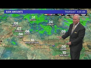 Southern Idaho evening weather: More valley rain, mountain snow moving in