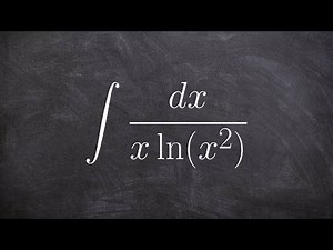 Find the antiderivative using u substitition with a natural logarithm