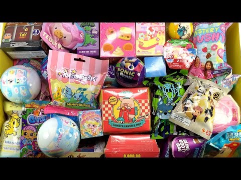 64 minutes of mystery bags ASMR NO TALKING Relaxing Unboxing Sounds