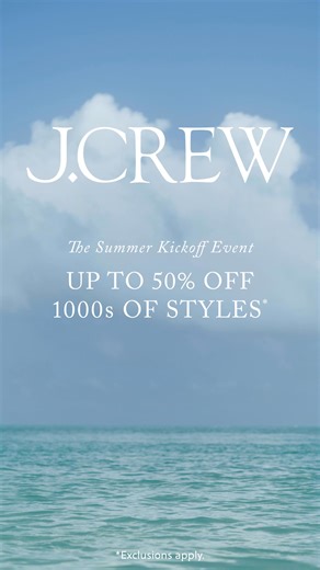 Shop up to 50% off 1000s of styles & 50% off select swim (yes, really). Exclusions apply. | J.Crew