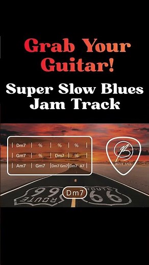 Super Slow Blues Jam Track D Minor