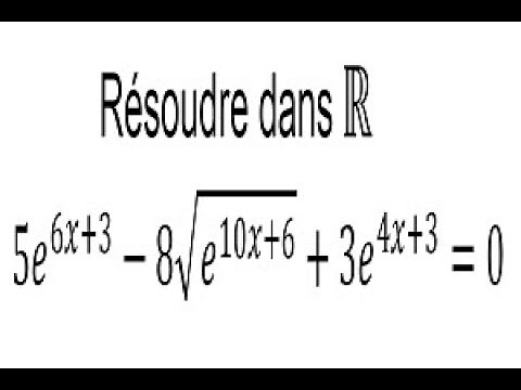 Résolution d'une équation avec exponentielle - Terminale