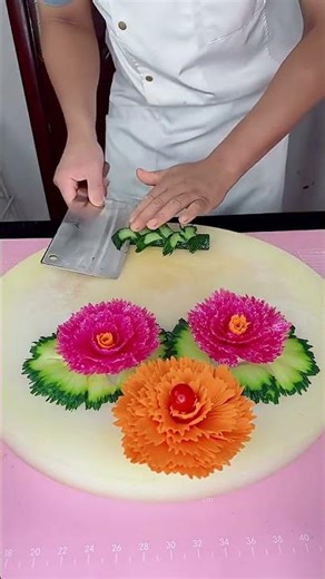 Vegetable and fruit carving #TikTok food recommendation officer