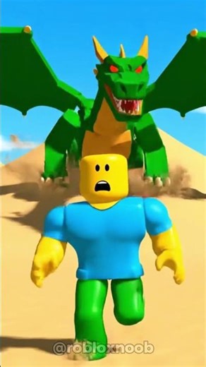 "Roblox Noob vs Giant Dragon 🐉 | The Desert Escape Adventure!