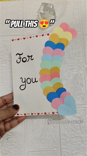 Easy Birthday Card diy 🥰 l Handmade gift card idea #diy #handmade #birthday #giftcard #shorts