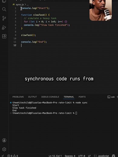 Synchronous vs Asynchronous: Explained in 30 Seconds! Synchronous code waits… asynchronous code doesn’t. One freezes your program ⛔ and the other feels like multitasking ⚡ Here’s how they REALLY work — in the simplest way possible. #coding #softwareengineering #backend #frontend #programming #programmer #webdeveloper #javascript #100daysofcode #backenddeveloper #frontenddeveloper #codingtips #webdev #frontenddev #webdevelopment