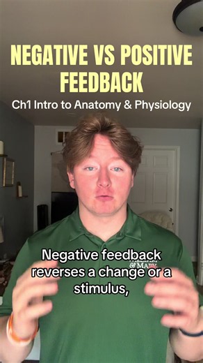 Quick video on negative vs positive feedback for anatomy and physiology! #fyp #anatomy #nursing #anatomyandphysiology #physiology
