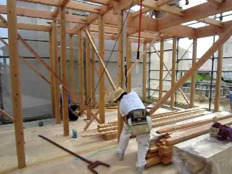 ２０１００７２６棟上げ その２ 建入れ直し