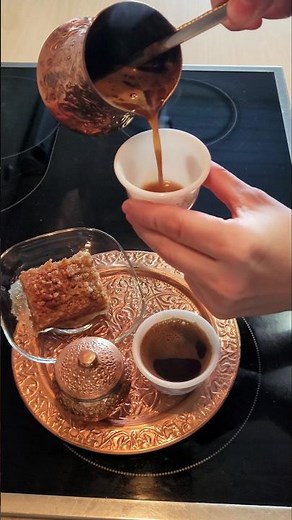 #balkan Baklava&Bosanska Kafa #coffeetime #baklava #sabansaulic #reels #shorts #asmr #fürdich