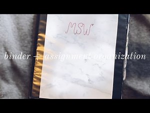 5 Classes in 1 Binder + Assignment Organization | Master of Social Work Student