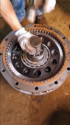 Reduction Gear Installation – Good tools and machinery make work easy