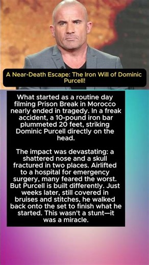 A Near-Death Escape: The Iron Will of Dominic Purcell!
