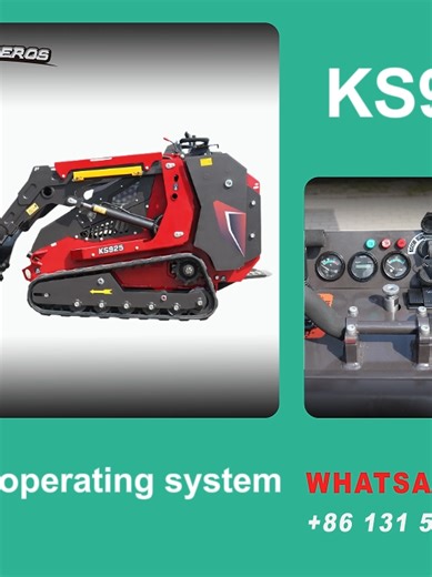 ks925🚜 Rhino KS925 Skid Steer Loader The Rhino KS925 Skid Steer Loader weighs 3196.71 lbs (1450 kg) without attachments and full fluids, with an operating capacity of 1000 lbs (454 kg) and a tipping capacity of 2861.61 lbs (1298 kg). It is designed for heavy-duty operations, providing stability and reliability. Equipped with a Kubota D902 diesel engine, it delivers 15.82 horsepower (11.8 kW) and meets EPA Tier 4 (USA) and EU Stage V emissions standards. #Rhinocompactloader #minicrawlerloader #m