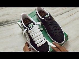 HOW TO LACE PUMA SUEDE STRAIGHT BAR LACING