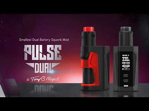 Vandy Vape Pulse Dual Kit | Smallest Dual Battery Squonk Kit | BestVapeGears